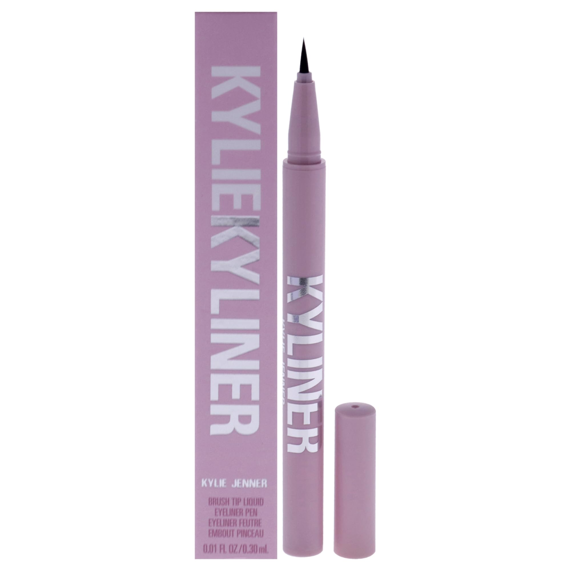 Foto 2 pulgar | Delineador De Ojos Kylie Cosmetics Kyliner Brush Tip 001 Negro 0.3 Ml - Venta Internacional.