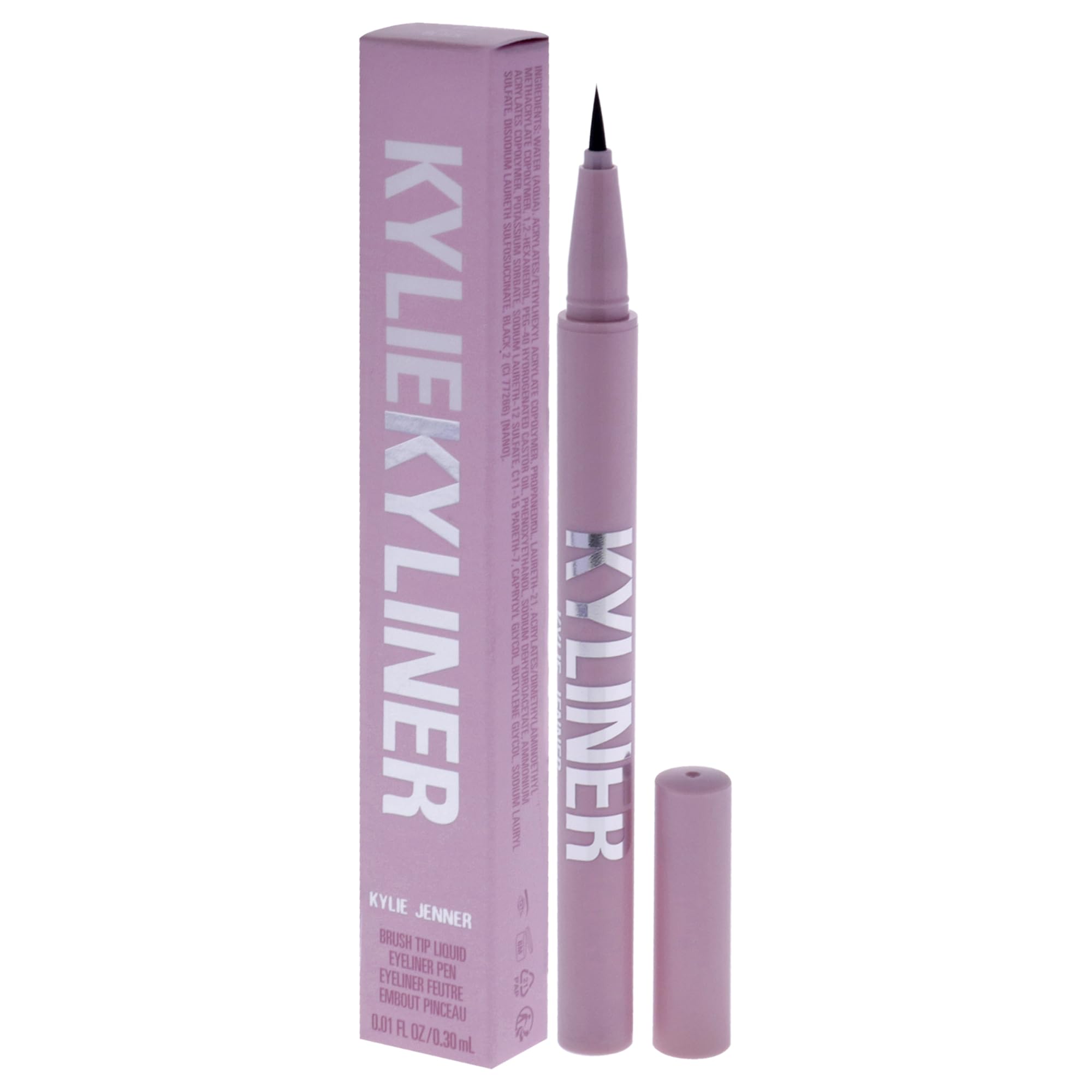 Foto 5 pulgar | Delineador De Ojos Kylie Cosmetics Kyliner Brush Tip 001 Negro 0.3 Ml - Venta Internacional.