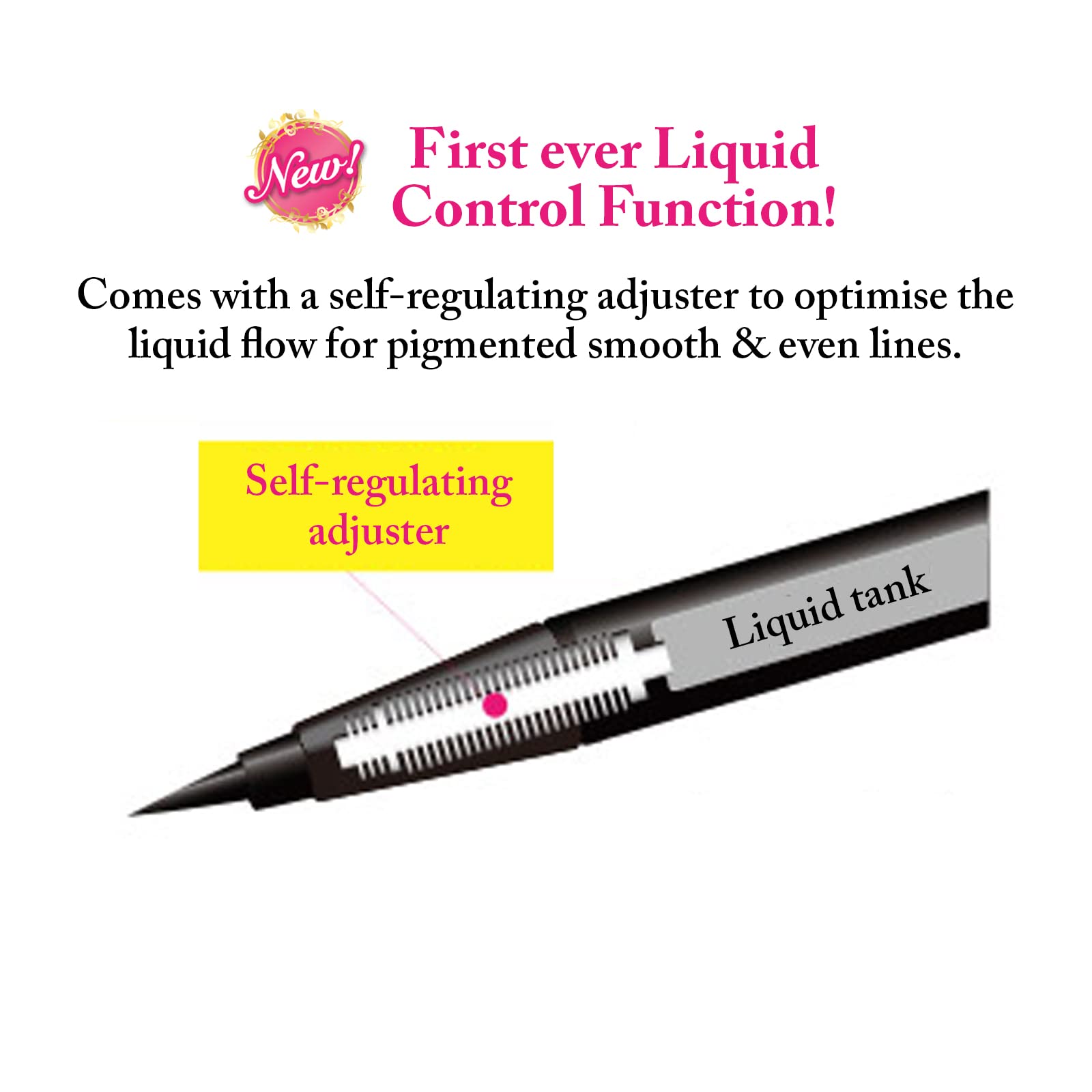 Foto 4 pulgar | Delineador Líquido Heroine Make Kissme Prime Waterproof 0.4 Ml - Venta Internacional.