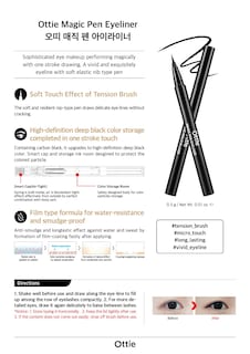 Foto 3 | Delineador De Ojos Líquido Eyeliner Ottie Magic Pen 0.5 G - Venta Internacional