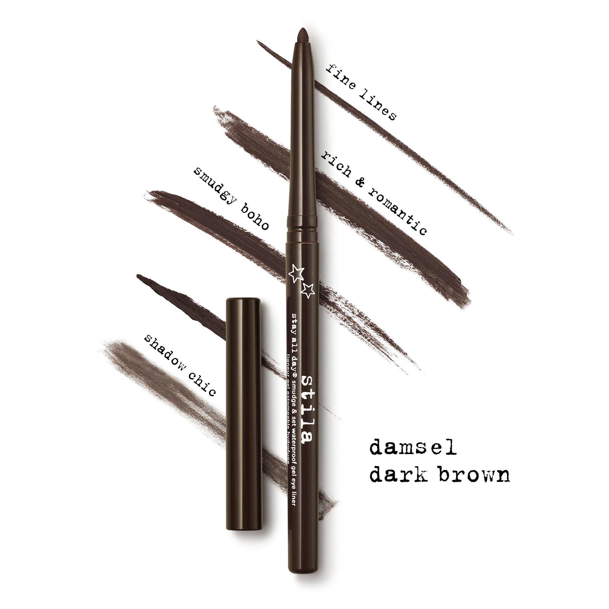 Foto 3 pulgar | Delineador De Ojos En Gel Impermeable Stila Stay All Day Damsel Brown - Venta Internacional.