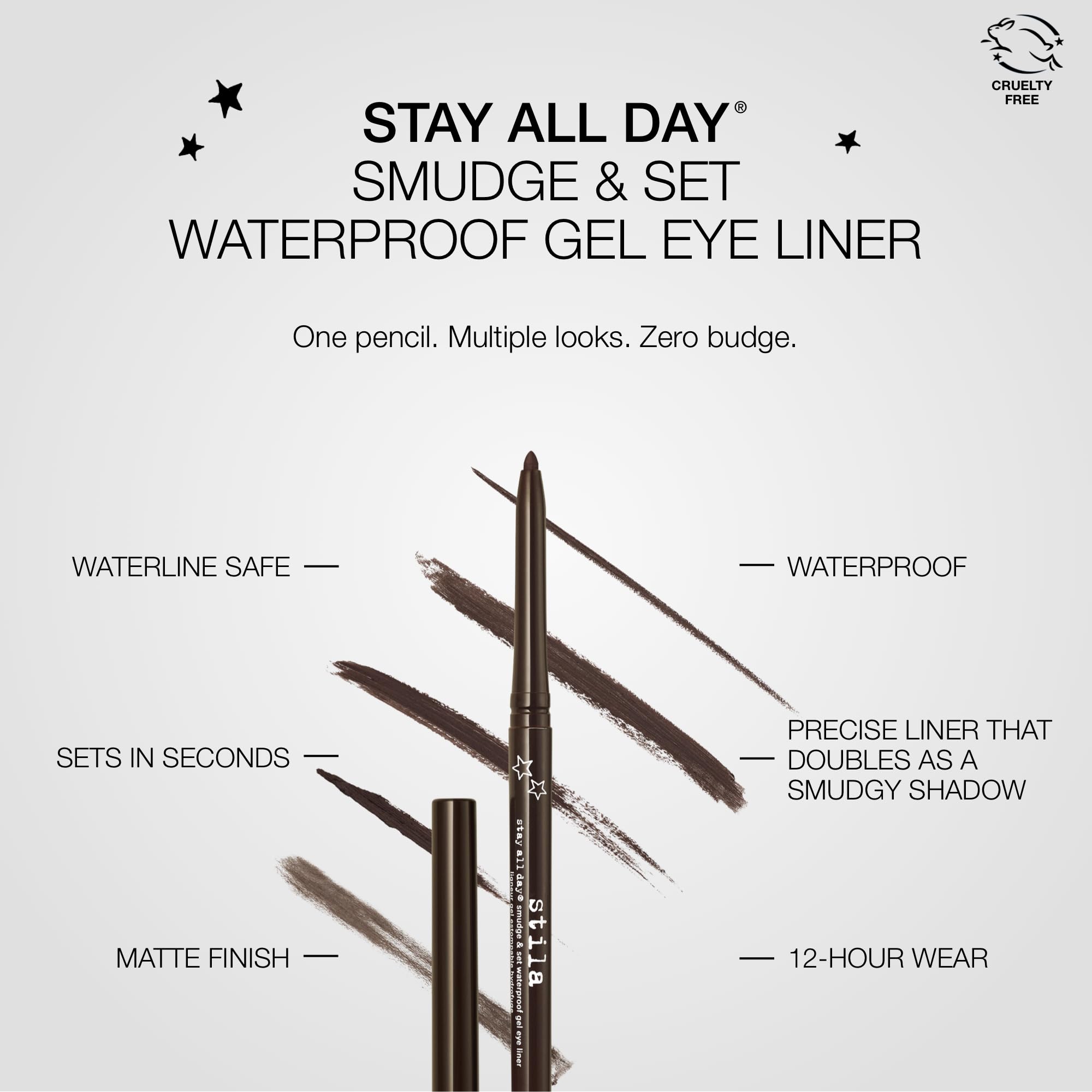 Foto 4 pulgar | Delineador De Ojos En Gel Impermeable Stila Stay All Day Damsel Brown - Venta Internacional.