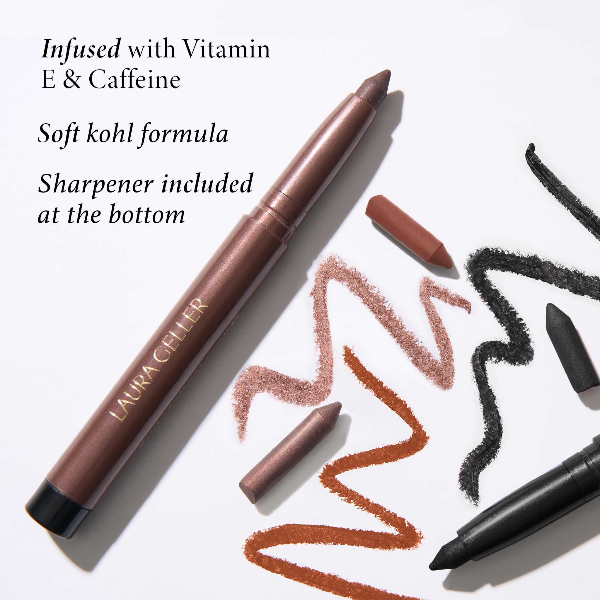 Foto 4 pulgar | Delineador de Ojos Laura Geller New York Kajal Longwear Kohl Deep Charcoal - Venta Internacional