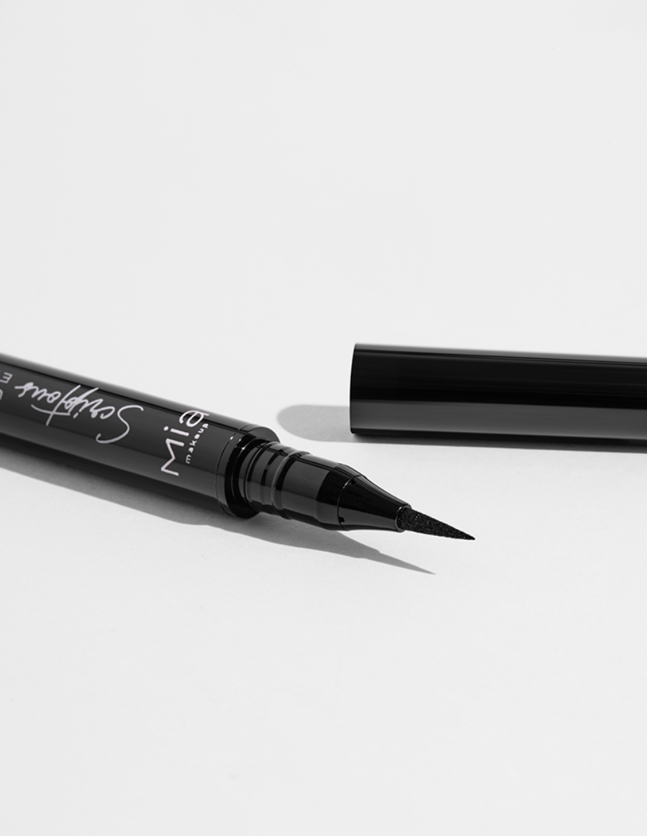 Foto 4 | Delineador En Plumón Ultrafino Mia Cosmetics Scriptous Negro Mate