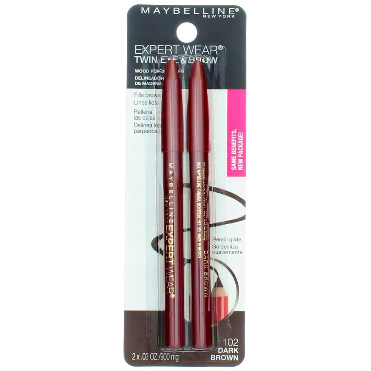 Maquillaje Maybelline New York Expert Wear Twin Bow & Eye Pencils - Venta Internacional.
