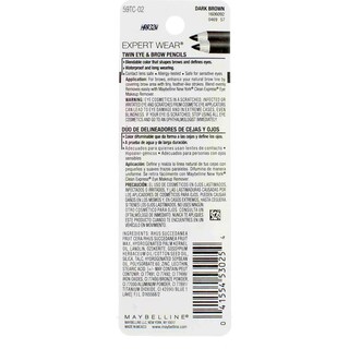 Foto 3 | Maquillaje Maybelline New York Expert Wear Twin Bow & Eye Pencils - Venta Internacional.