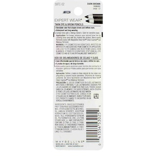 Foto 4 | Maquillaje Maybelline New York Expert Wear Twin Bow & Eye Pencils - Venta Internacional.