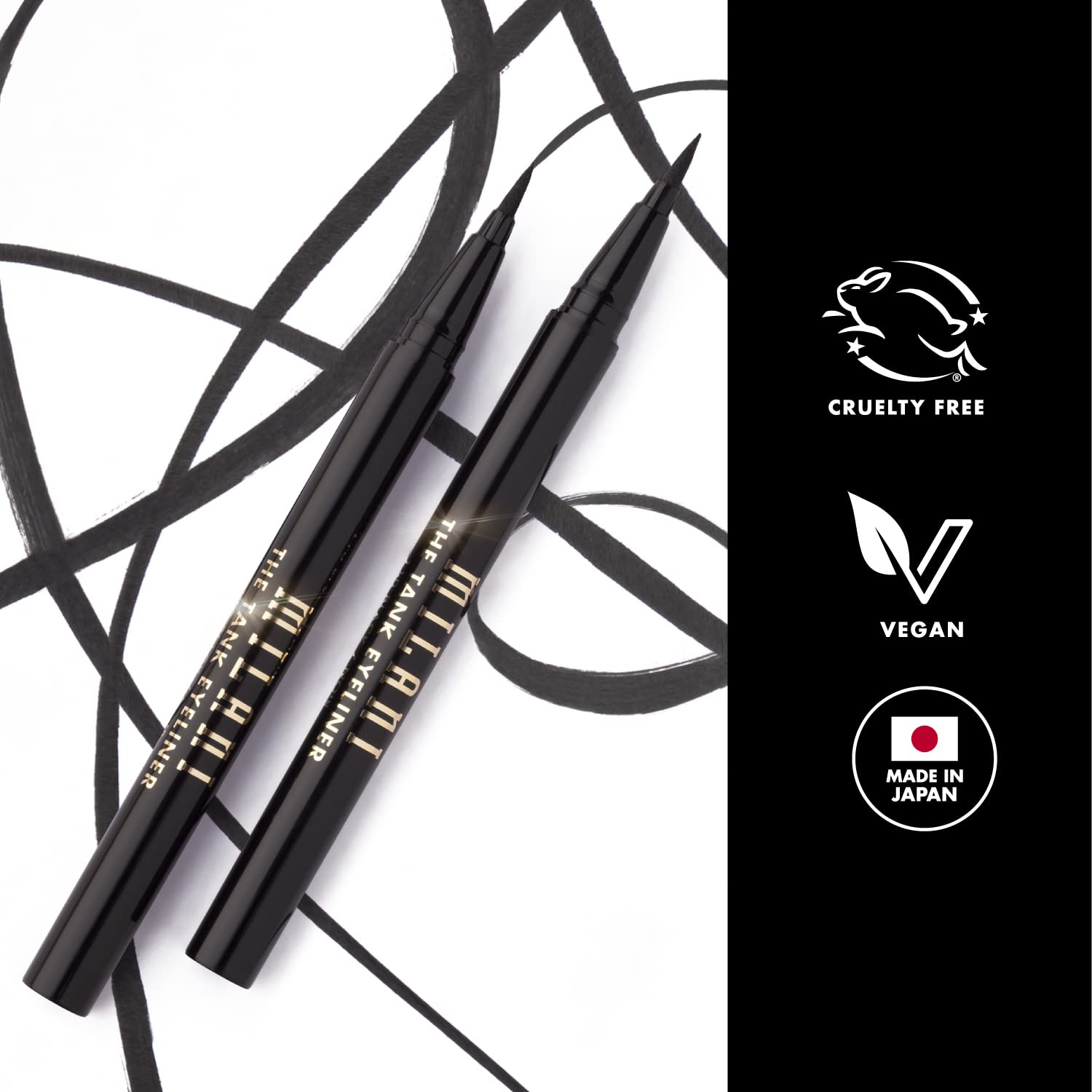 Foto 7 pulgar | Delineador Líquido Milani The Tank Waterproof Black 12h - Venta Internacional.