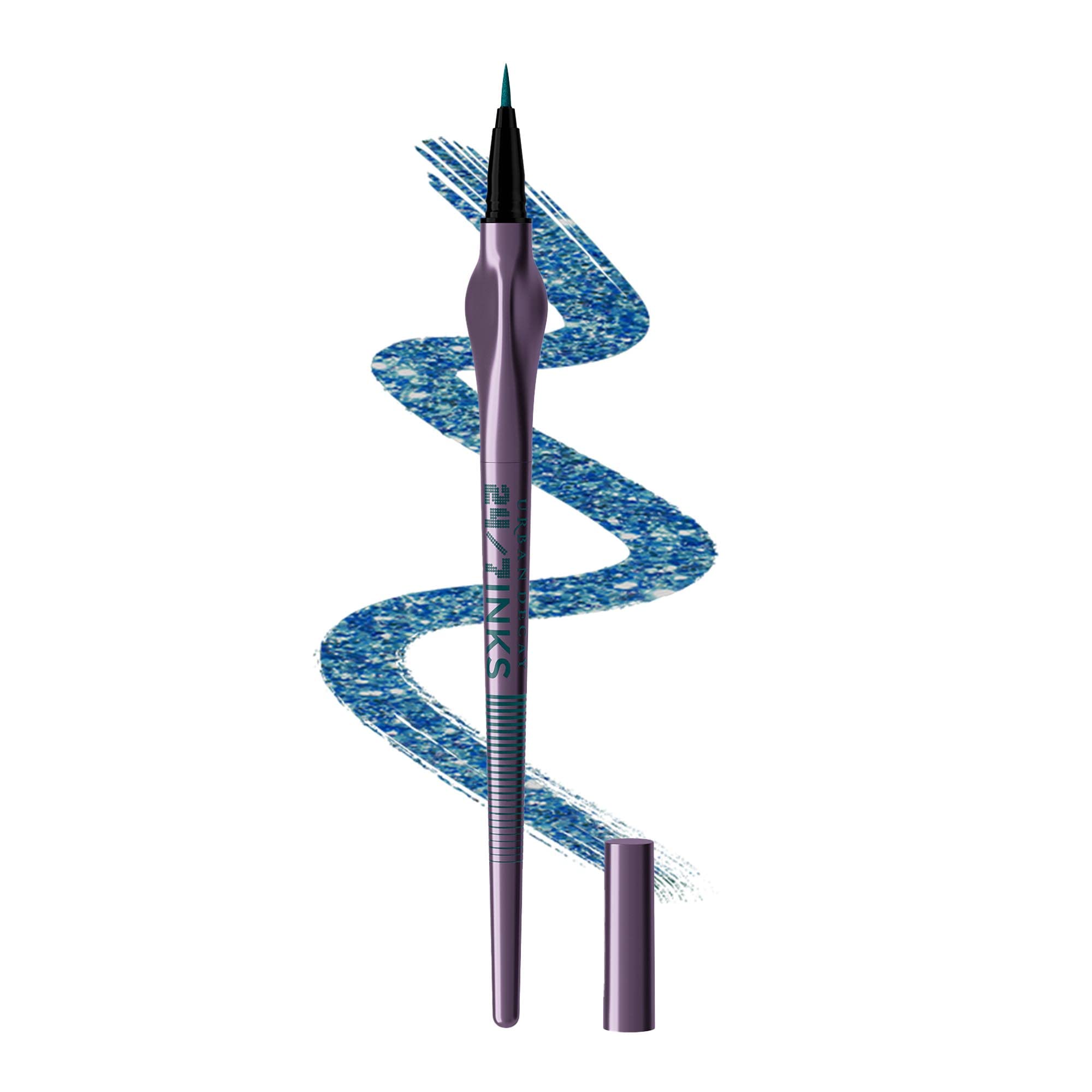 Lápiz Delineador Líquido Urban Decay 24/7 Inks Deep End, Azul Turquesa - Venta Internacional.