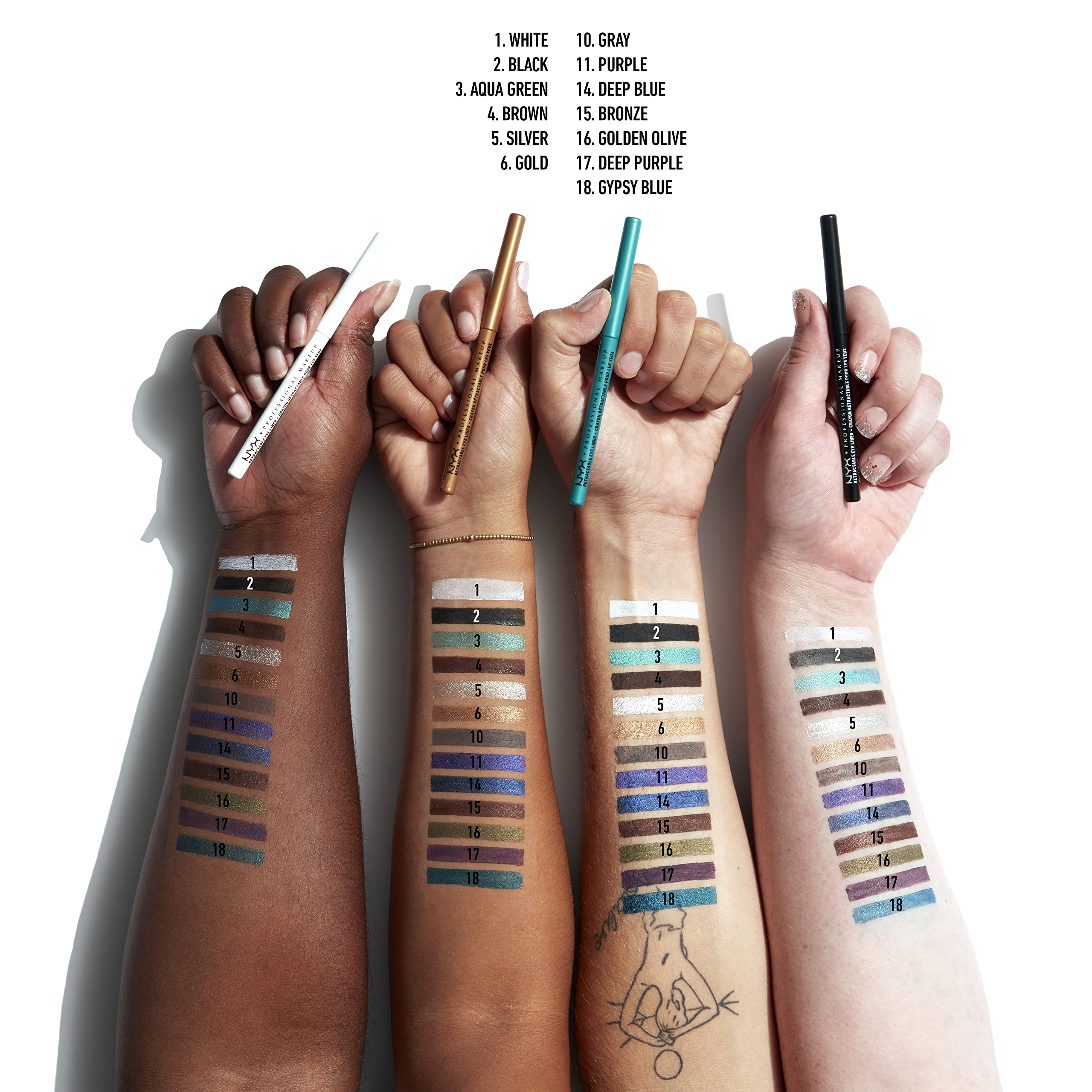 Foto 7 pulgar | Lápiz Delineador Nyx Professional Makeup Mechanical Bronze - Venta Internacional.