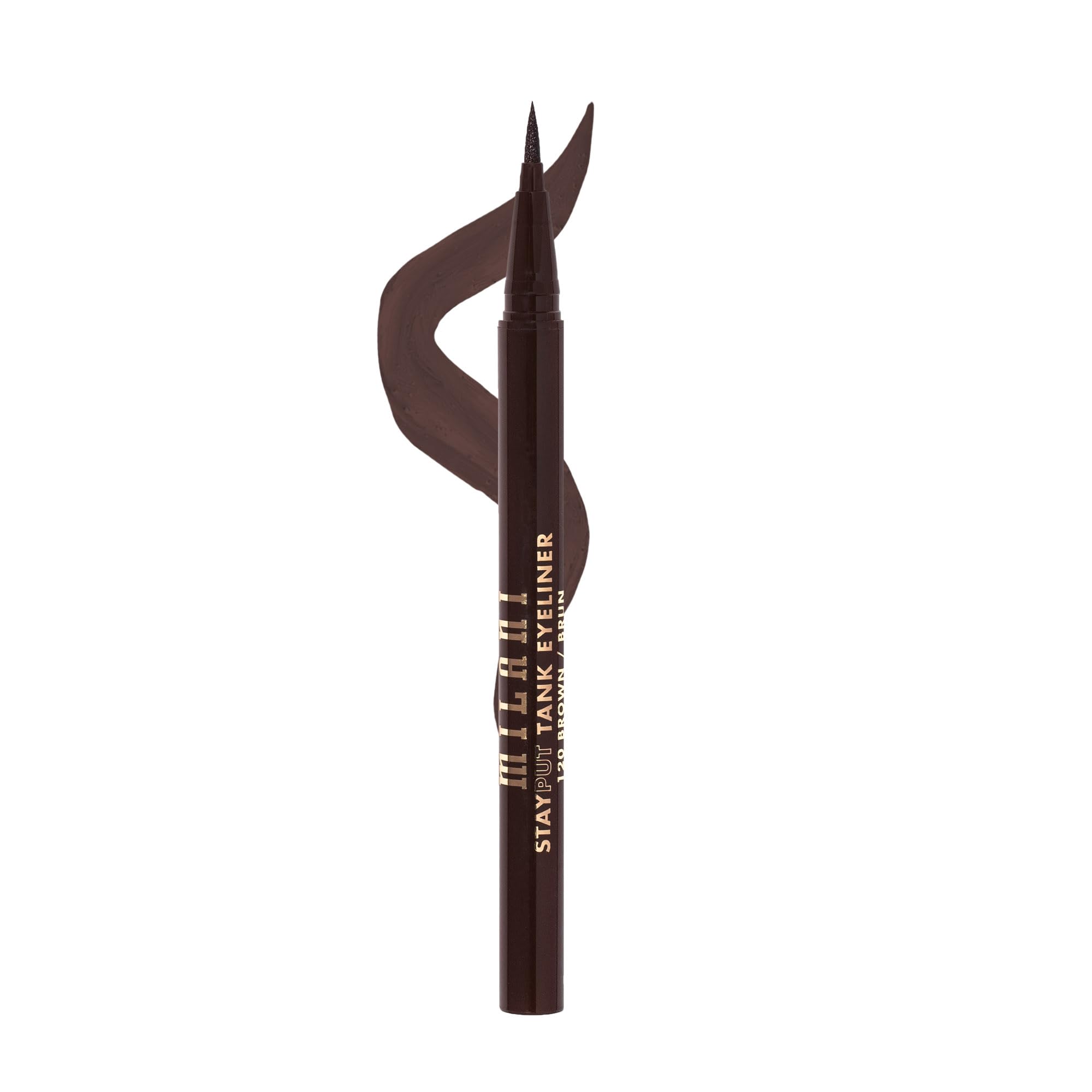 Delineador Líquido Milani The Tank 120 Brown Waterproof - Venta Internacional.
