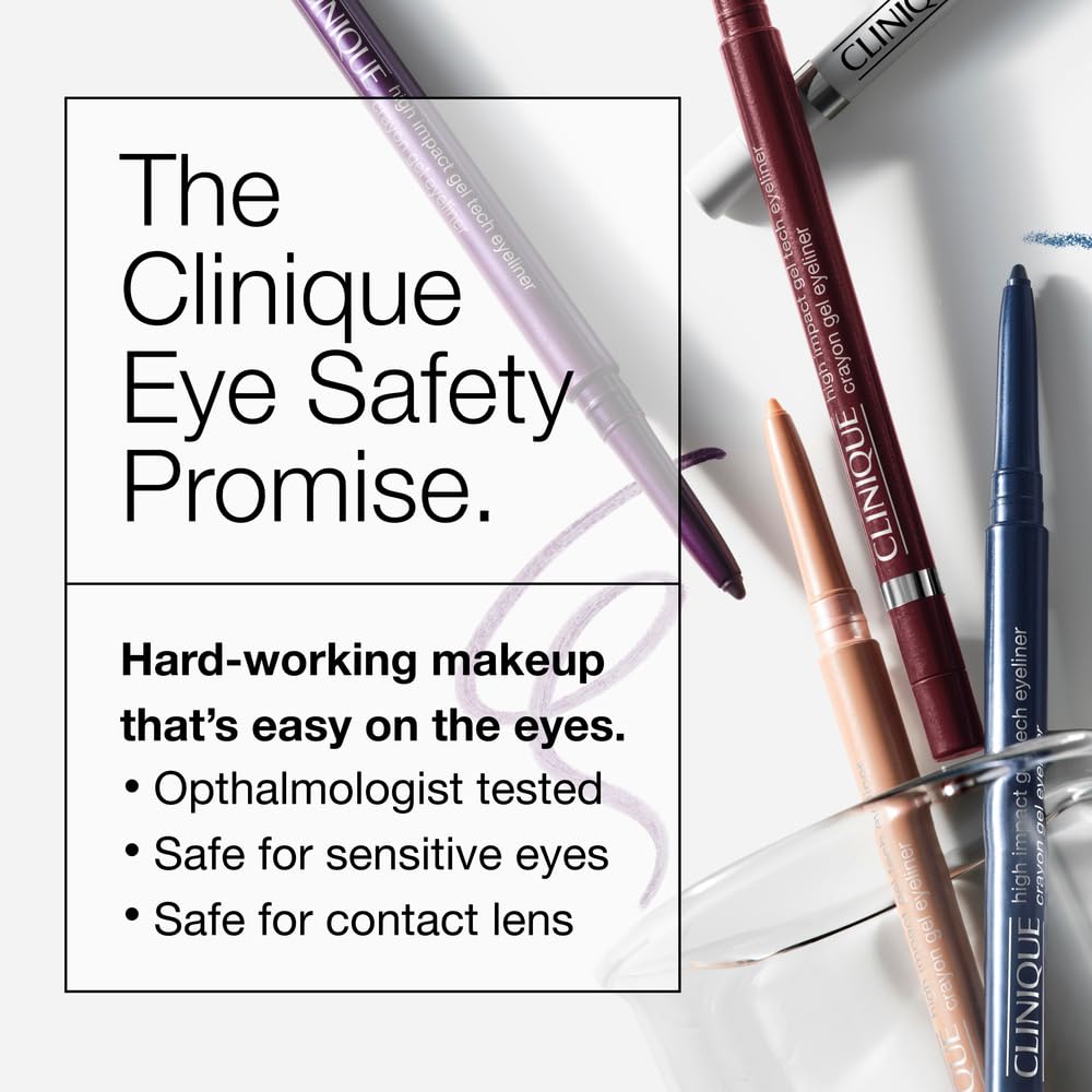 Foto 6 pulgar | Delineador De Ojos Clinique High Impact Gel Tech Waterproof Negro - Venta Internacional.