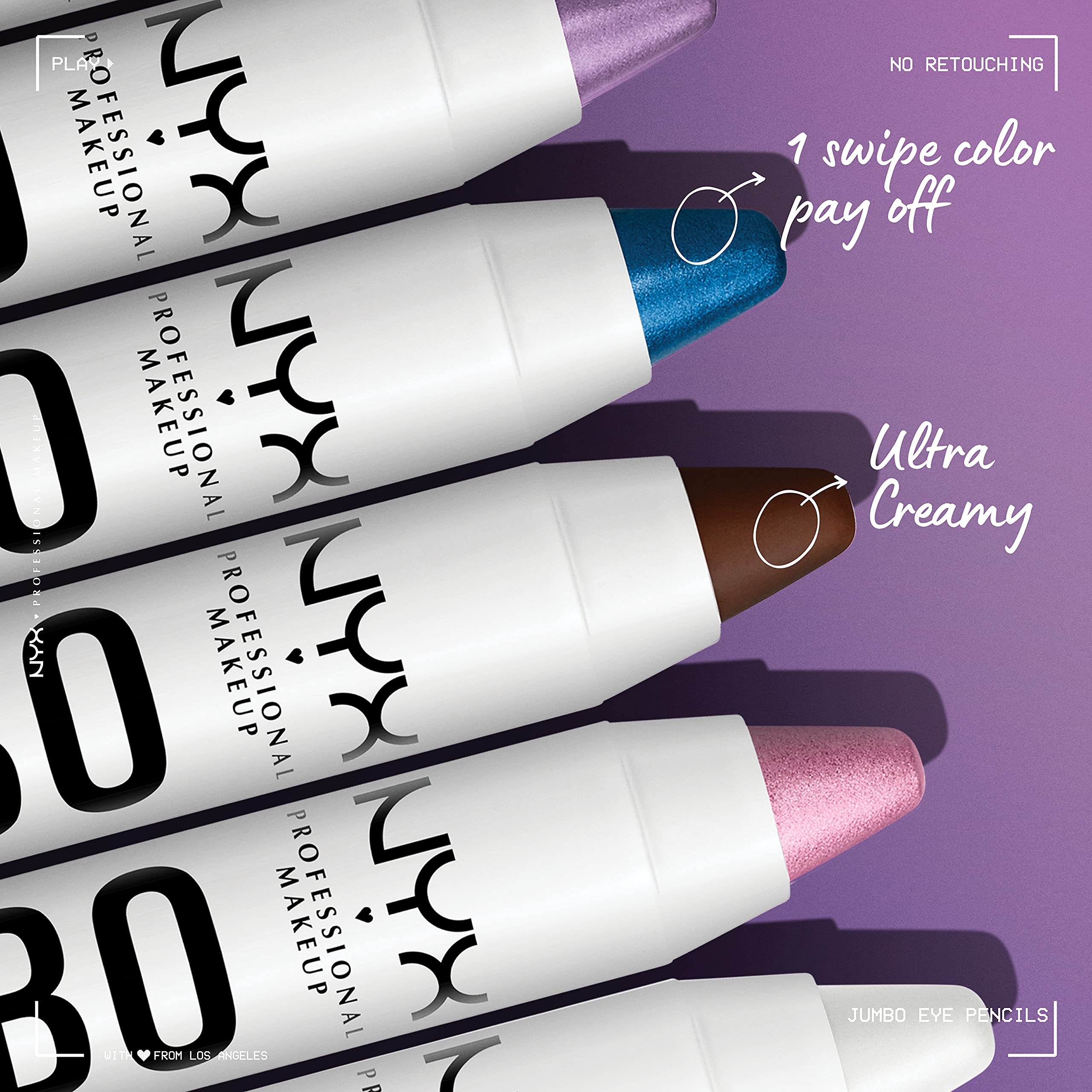 Foto 4 pulgar | Barra De Sombra De Ojos Y Lápiz Delineador De Ojos Nyx Professional Makeup - Venta Internacional.