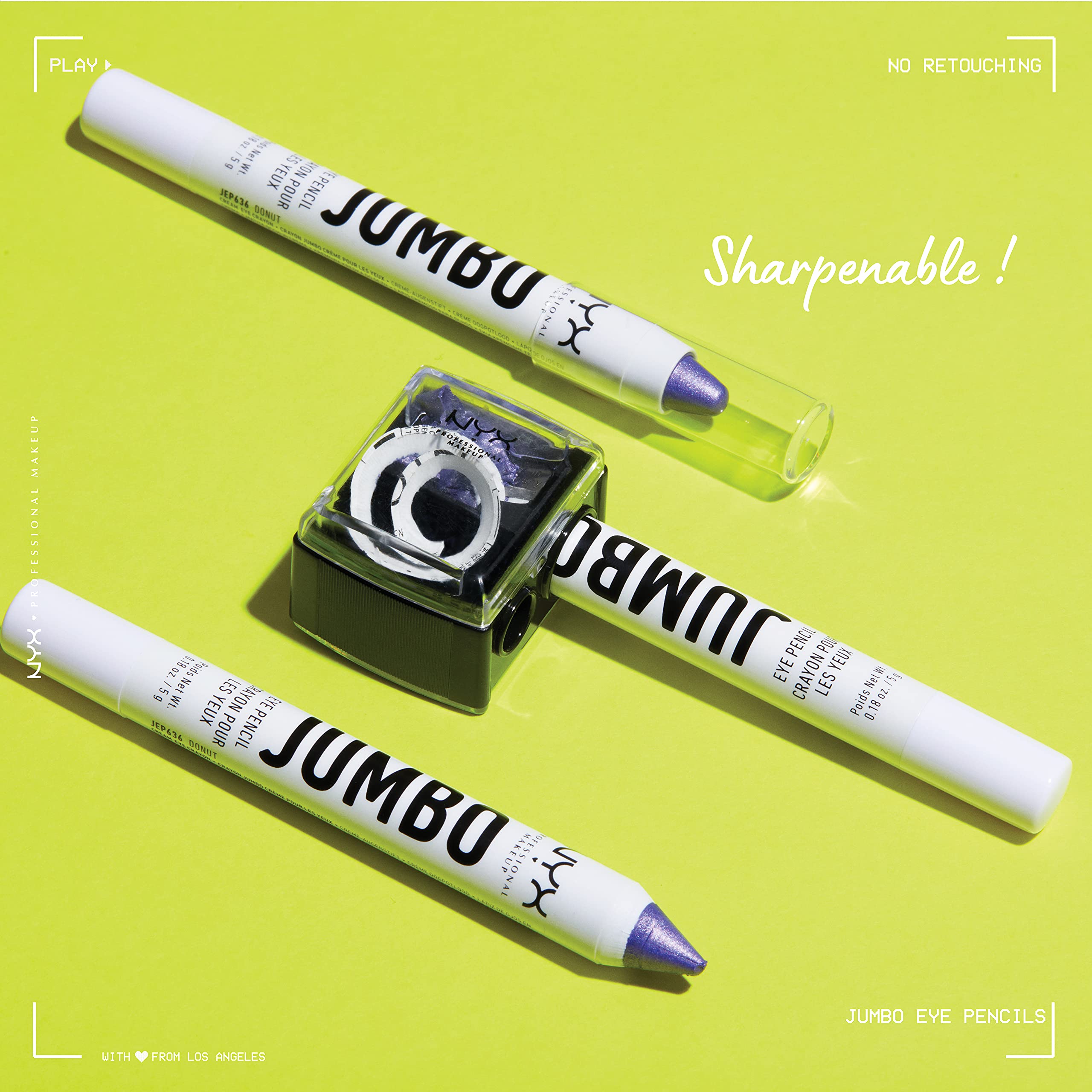 Foto 5 pulgar | Barra De Sombra De Ojos Y Lápiz Delineador De Ojos Nyx Professional Makeup - Venta Internacional.