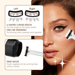 Foto 2 | Set Líquido Delineador De Ojos Impermeable Lower Lash Stamp Gemerry - Venta Internacional.