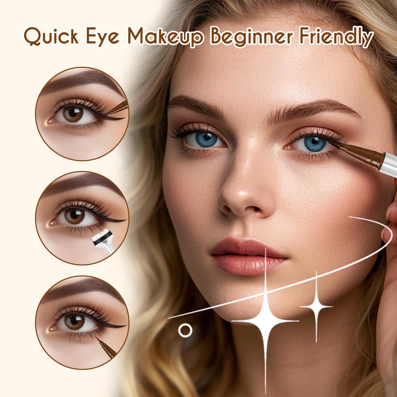 Foto 6 pulgar | Set Líquido Delineador De Ojos Impermeable Lower Lash Stamp Gemerry - Venta Internacional.