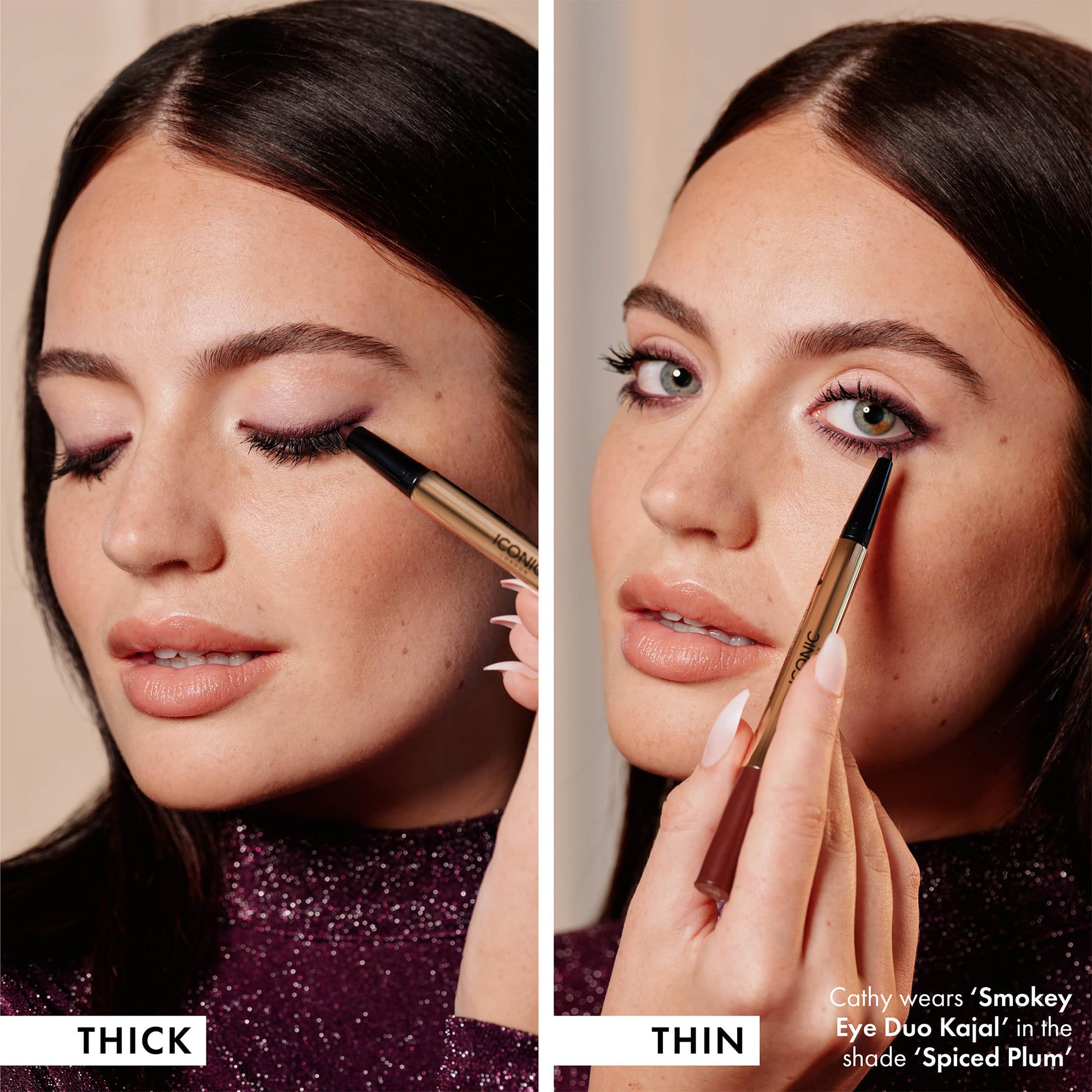 Foto 8 pulgar | Delineador De Ojos Iconic London Smokey Eye Duo Cremoso Resistente Al Agua - Venta Internacional.