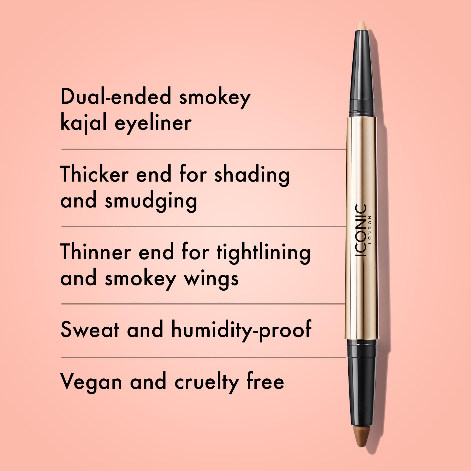 Foto 4 pulgar | Delineador De Ojos Iconic London Smokey Eye Duo Cremoso Resistente Al Agua - Venta Internacional.