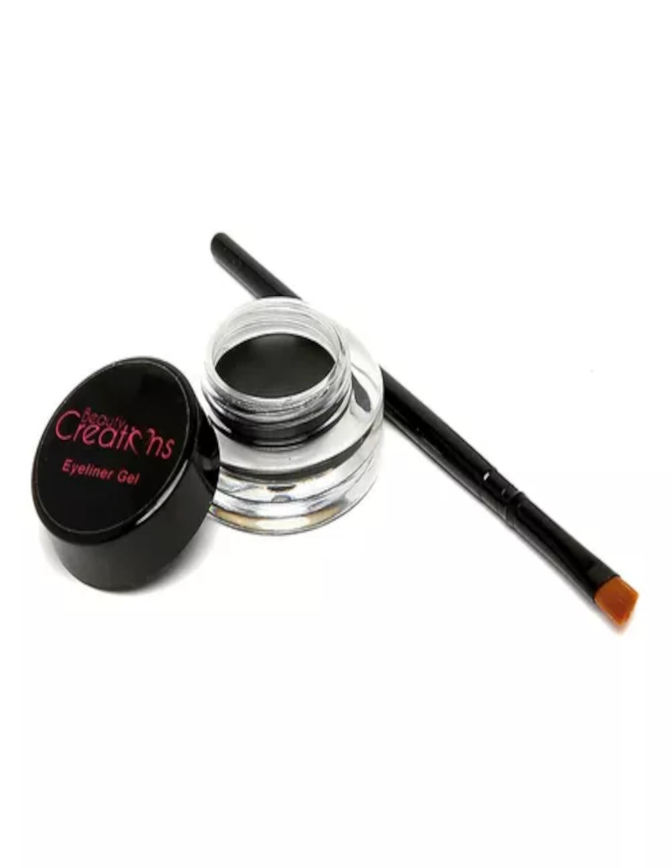 Foto 2 | Delineador en Gel Negro Beauty Creations + Termo Güish Gratis