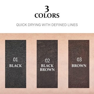 Foto 4 | Delineador De Ojos Cosnori Superproof Brush 02 Negro Y Marrón 0,6 G - Venta Internacional.