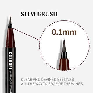 Foto 6 | Delineador De Ojos Cosnori Superproof Brush 02 Negro Y Marrón 0,6 G - Venta Internacional.