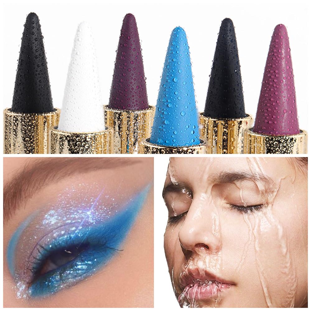 Foto 6 pulgar | Lápiz Delineador De Ojos En Gel Kaely, Azul Claro, Impermeable, A Prueba De Manchas - Venta Internacional.
