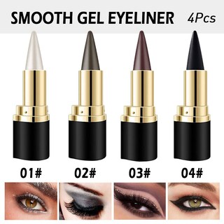 Foto 2 | Set De Lápices Delineadores De Ojos Kaely, Negro, Marrón, Plateado Y Gris, Impermeable - Venta Internacional.