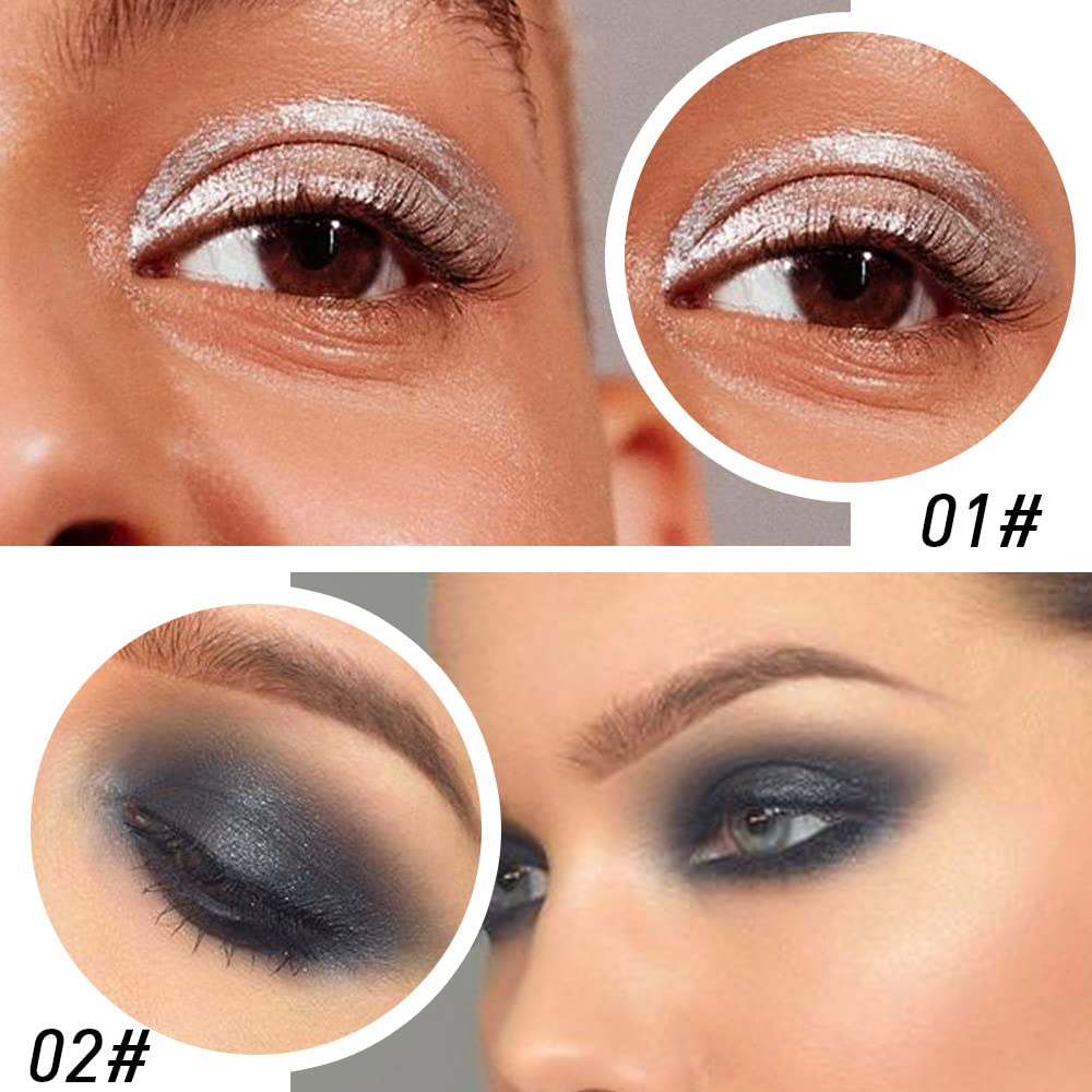 Foto 4 pulgar | Set De Lápices Delineadores De Ojos Kaely, Negro, Marrón, Plateado Y Gris, Impermeable - Venta Internacional.