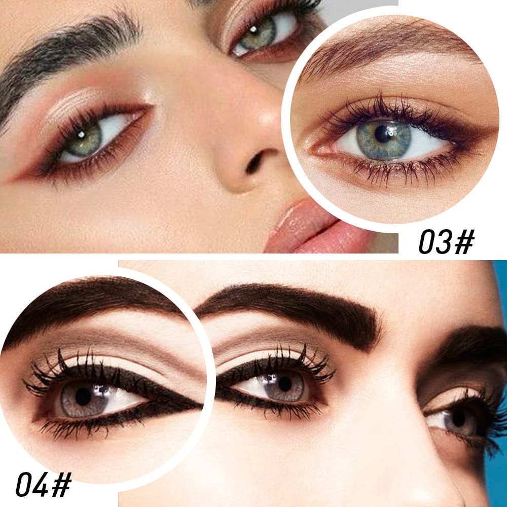 Foto 5 | Set De Lápices Delineadores De Ojos Kaely, Negro, Marrón, Plateado Y Gris, Impermeable - Venta Internacional.