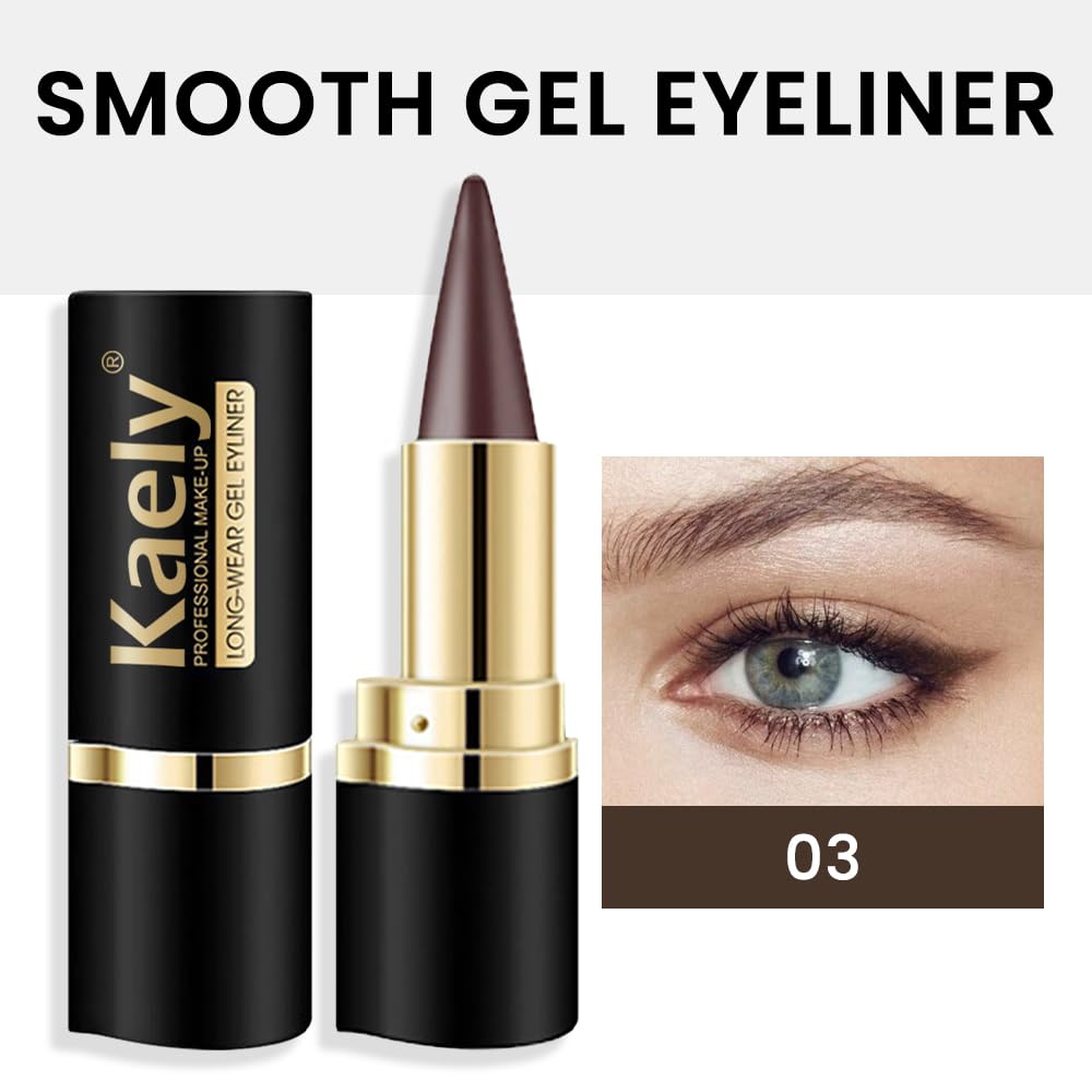 Foto 3 pulgar | Lápiz Delineador De Ojos En Gel Kaely Brown, Impermeable, A Prueba De Manchas - Venta Internacional.