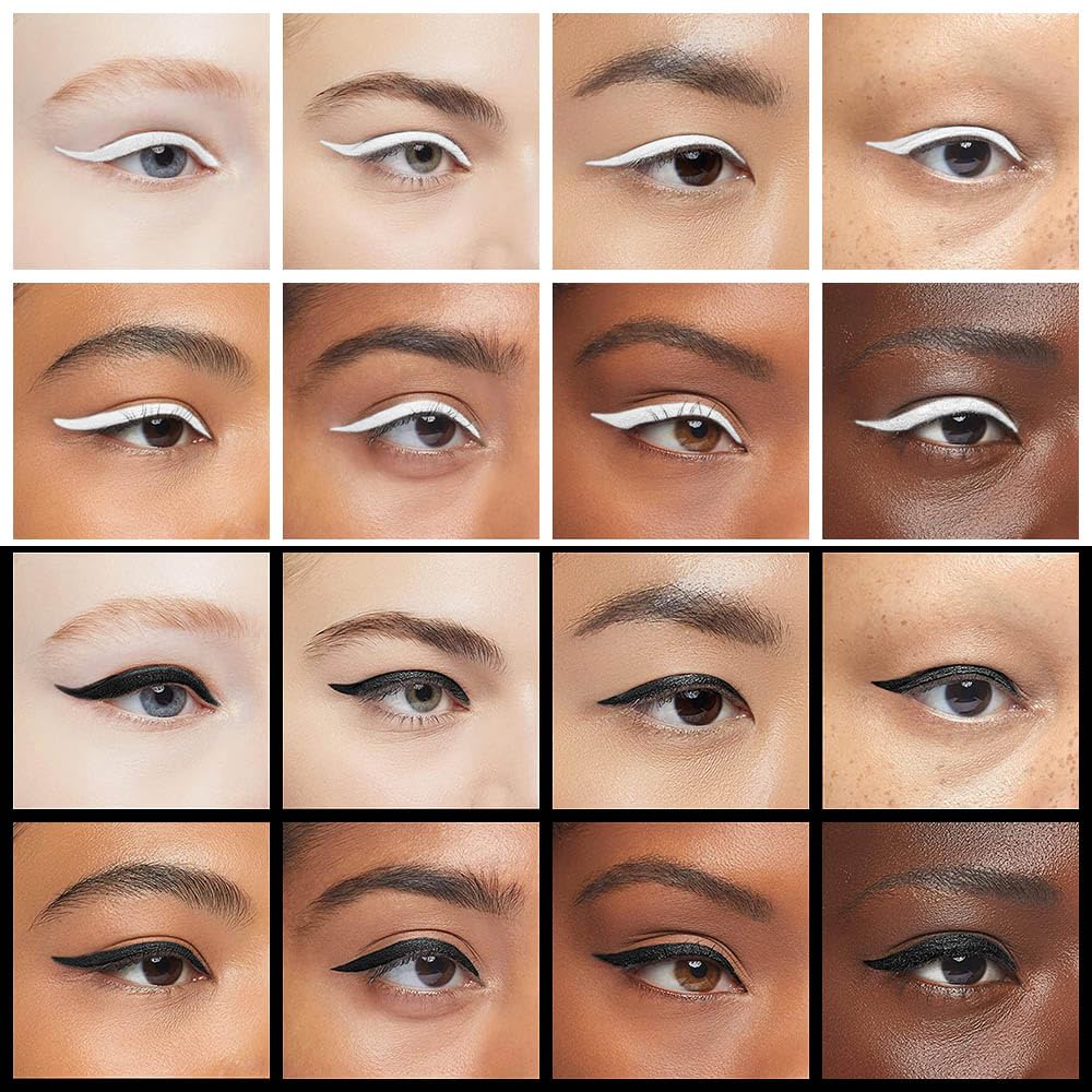 Foto 5 pulgar | Set De Lápices Delineadores De Ojos En Gel Kaely, Negros Y Blancos, Impermeables, 2 Unidades - Venta Internacional.