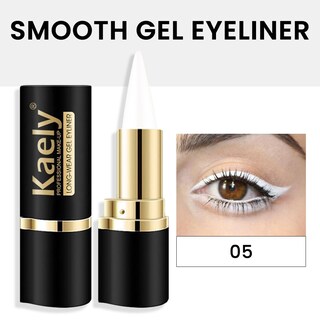 Foto 2 | Lápiz Delineador De Ojos En Gel Kaely White, Impermeable, A Prueba De Manchas - Venta Internacional.