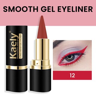Foto 2 | Lápiz Delineador De Ojos En Gel Kaely Red, Impermeable, A Prueba De Manchas - Venta Internacional.