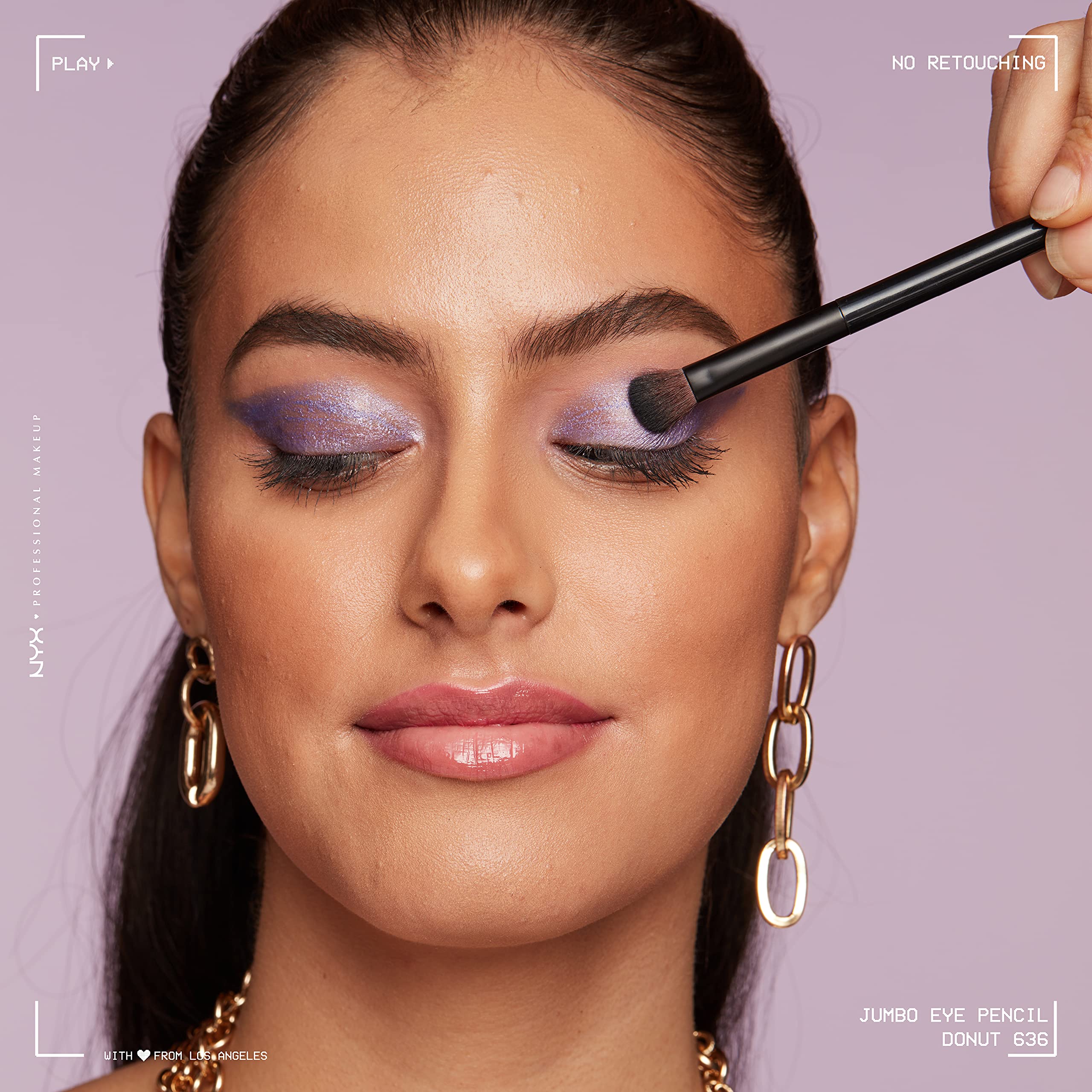 Foto 2 | Lápiz De Sombra Y Delineador De Ojos Nyx Jumbo Donut Lilac - Venta Internacional.