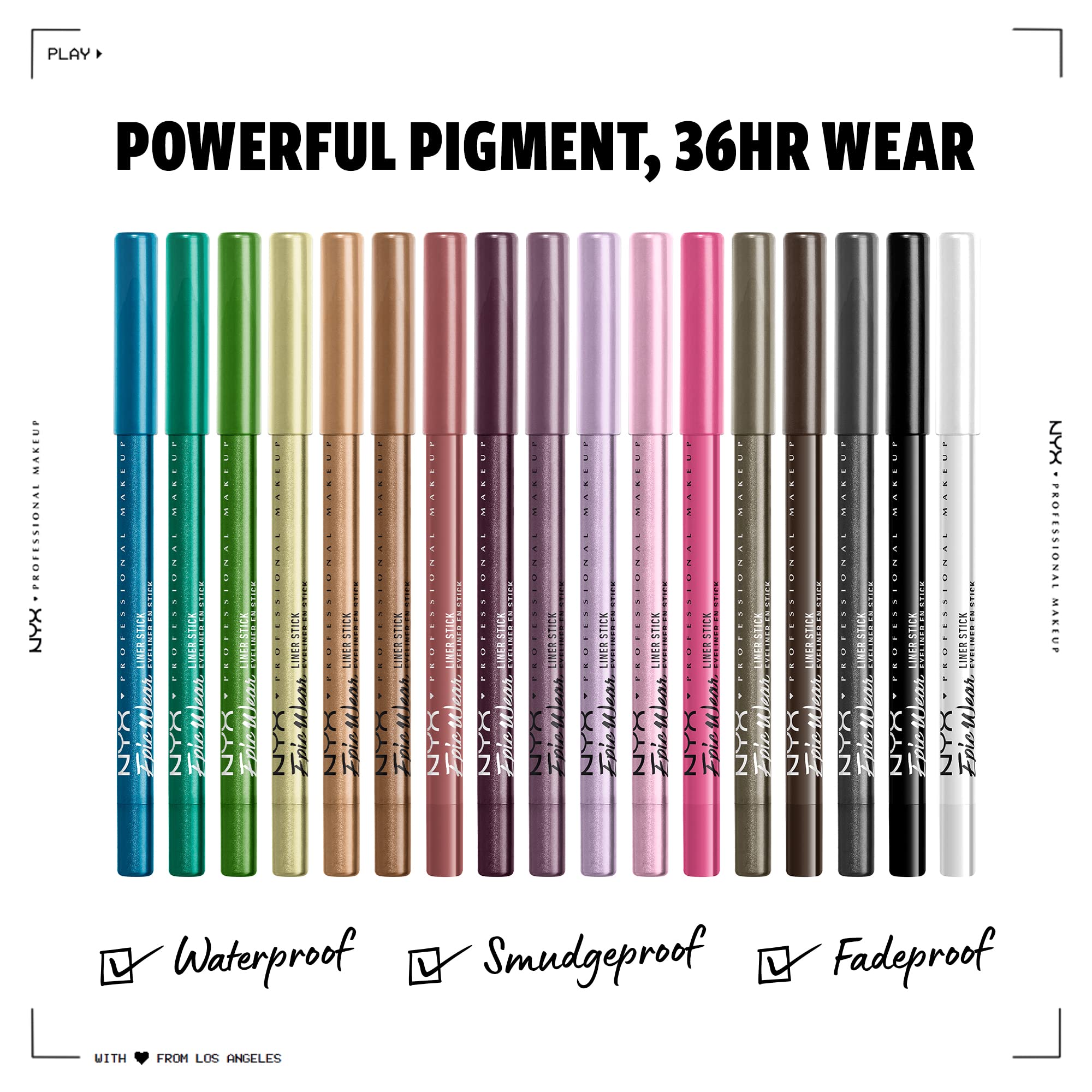 Foto 3 pulgar | Eyeliner Nyx Professional Makeup Epic Wear Liner Stick Black - Venta Internacional.