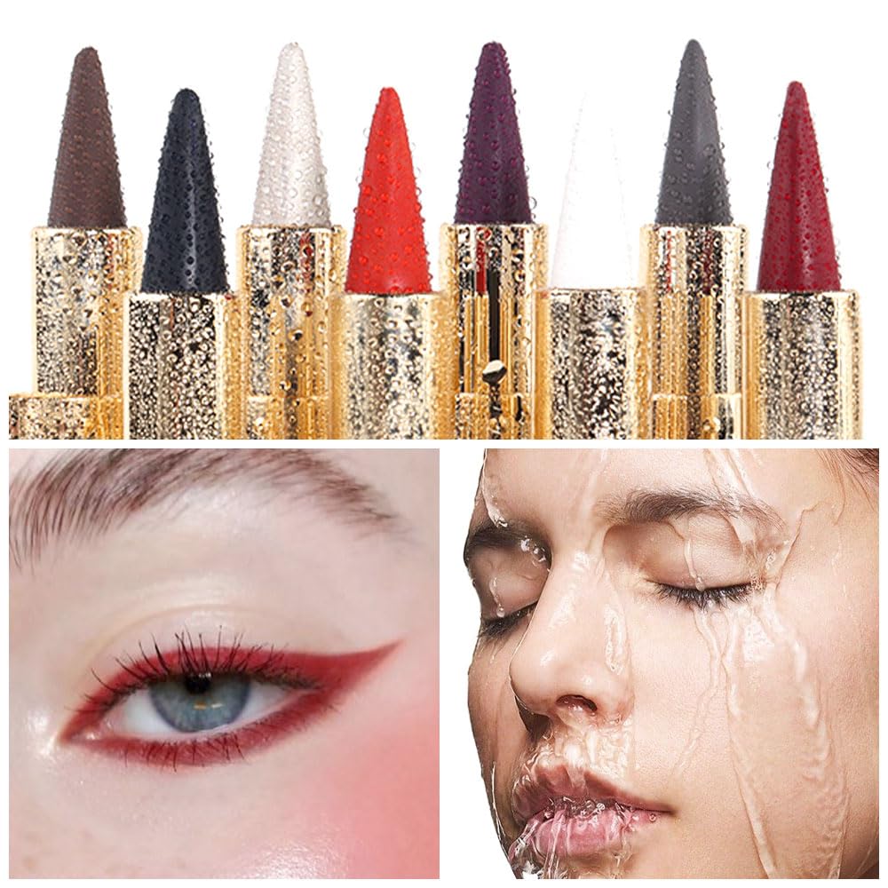 Foto 5 | Lápiz Delineador De Ojos En Gel Kaely, Rojo Oscuro, Impermeable, A Prueba De Manchas - Venta Internacional.