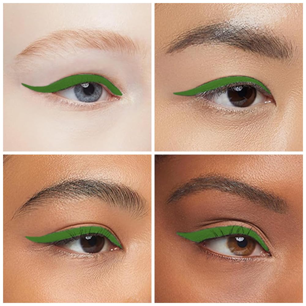 Foto 5 pulgar | Lápiz Delineador De Ojos En Gel Kaely, Verde Oscuro, Impermeable, A Prueba De Manchas - Venta Internacional.