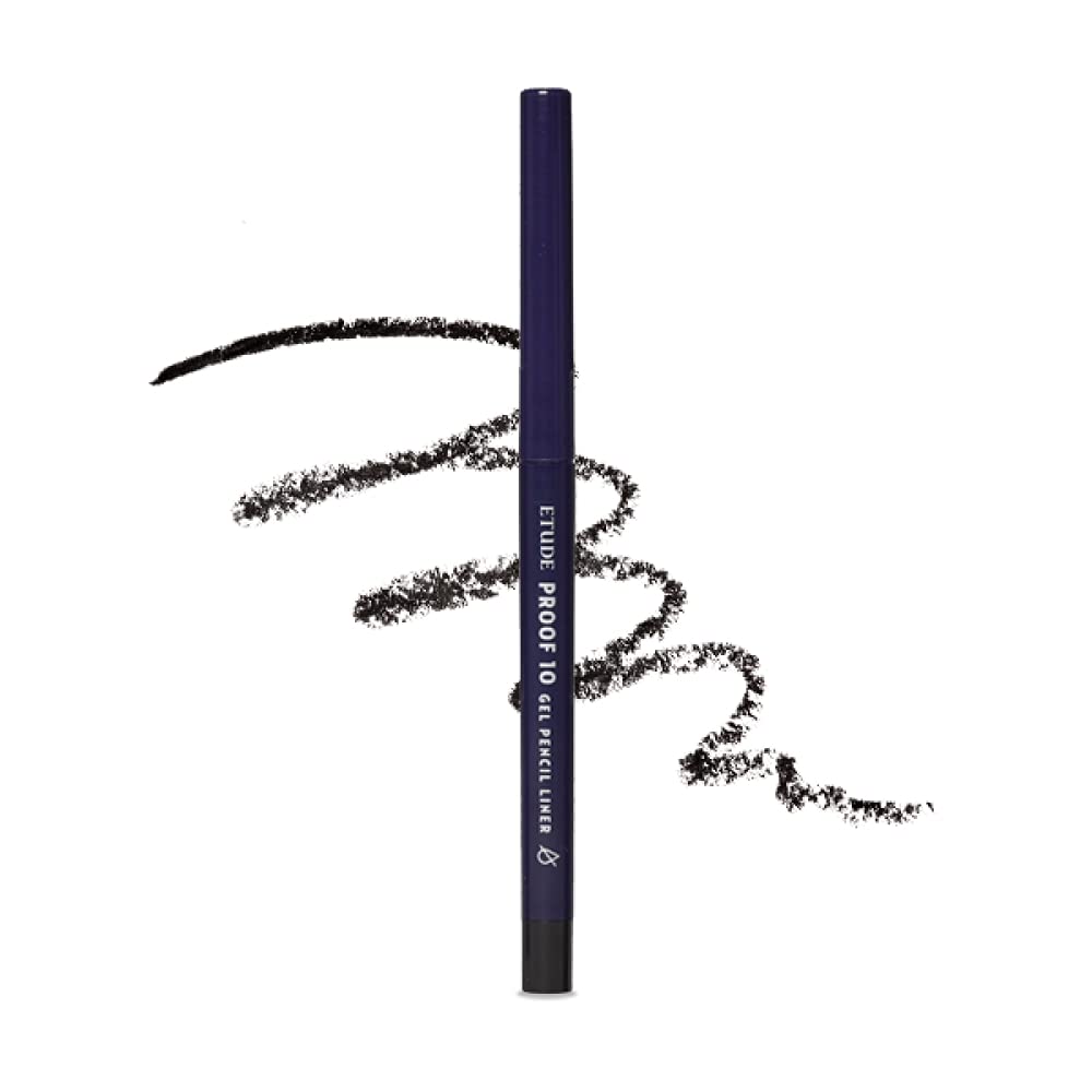 Delineador De Ojos Etude Proof 10 En Gel, 0,3 G #1, Negro - Venta Internacional.