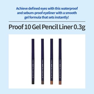 Foto 3 | Delineador De Ojos Etude Proof 10 En Gel, 0,3 G #1, Negro - Venta Internacional.