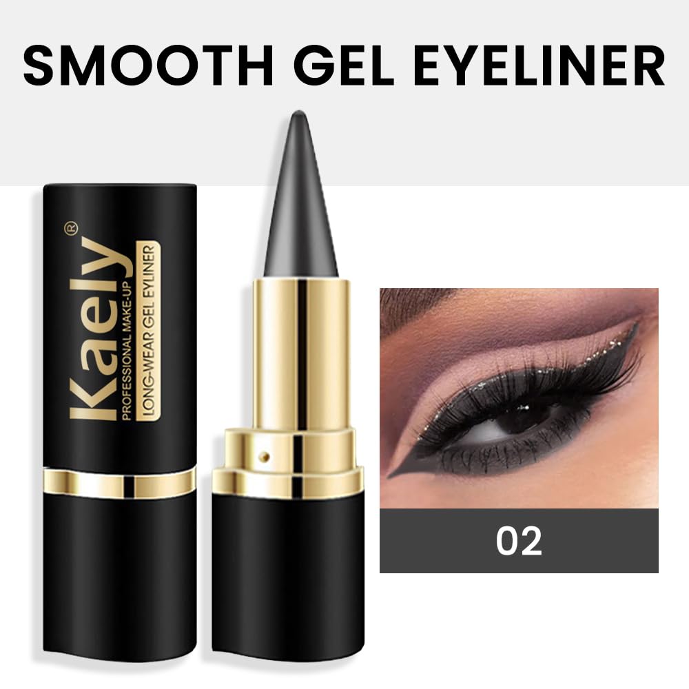 Foto 3 pulgar | Lápiz Delineador De Ojos En Gel Kaely Gray, Impermeable, A Prueba De Manchas - Venta Internacional.