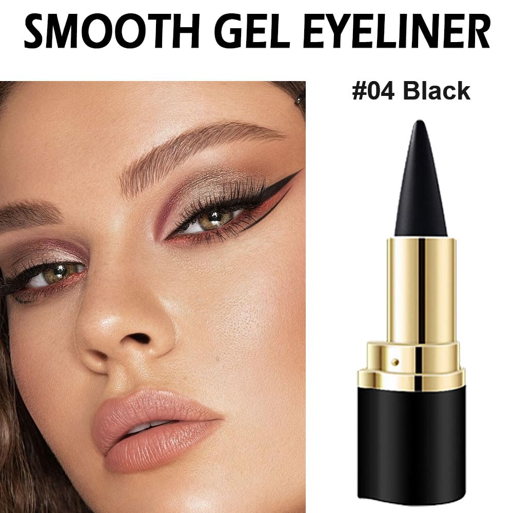 Foto 3 pulgar | Lápiz Delineador De Ojos En Gel Kaely Black, Impermeable, A Prueba De Manchas - Venta Internacional.