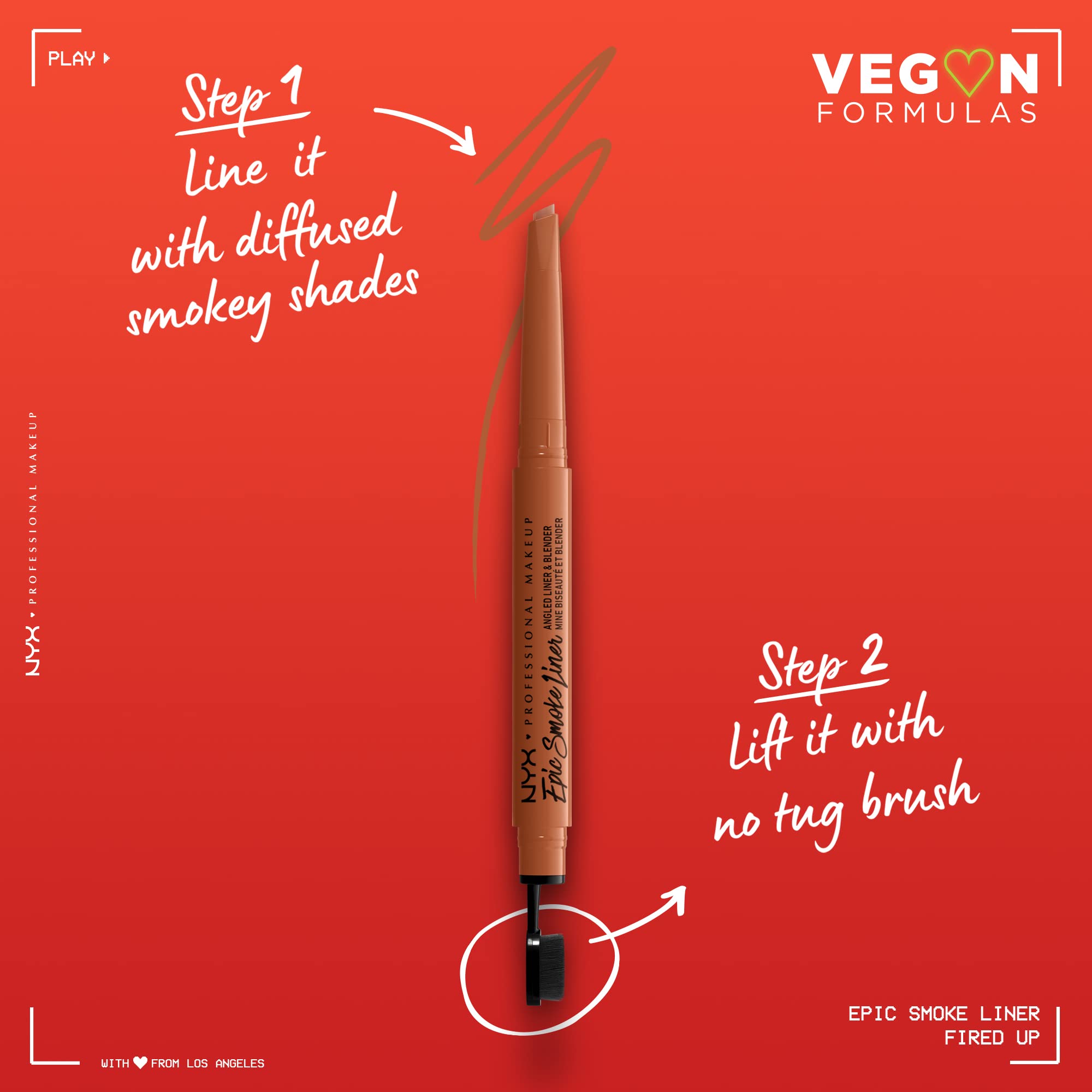 Foto 2 | Lápiz De Ojos Nyx Professional Makeup Epic Smoke Fired Up - Venta Internacional.