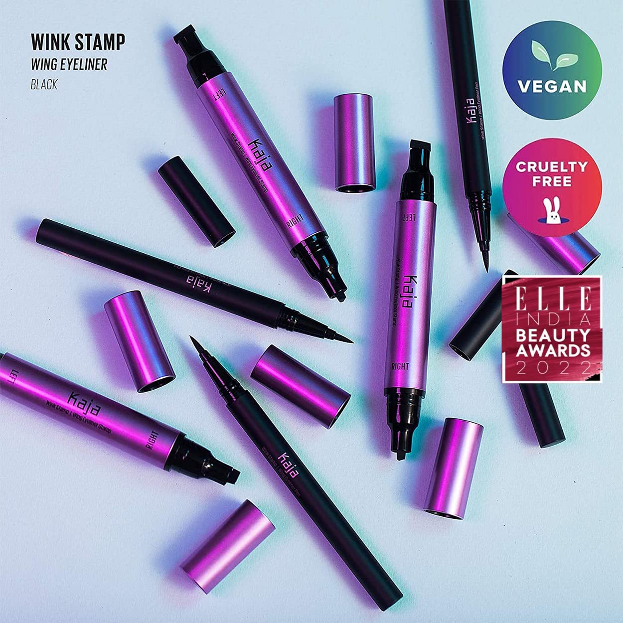 Foto 3 | Delineador De Ojos Kaja Winged Wink Stamp A Prueba De Agua Con Extracto De Aguacate - Venta Internacional.