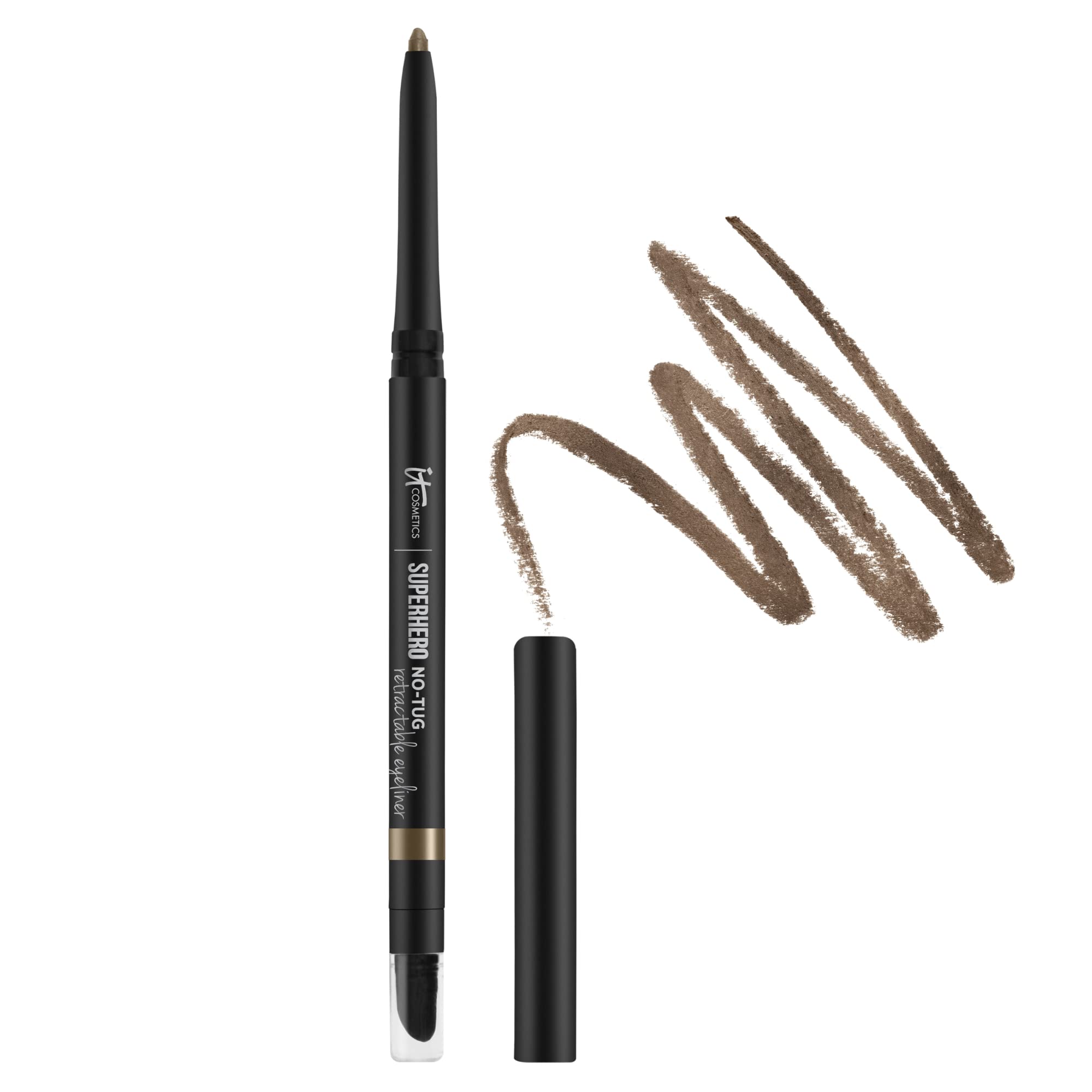 Delineador De Ojos It Cosmetics Superhero No-tug, Retráctil, Seda, Color Topo - Venta Internacional.