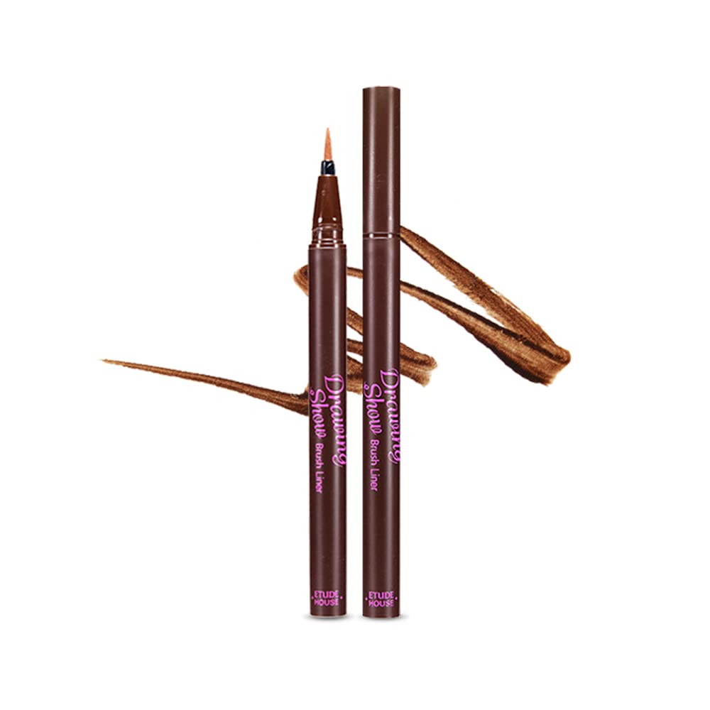 Delineador De Ojos Etude Drawing Show Brush, Marrón, Duradero - Venta Internacional.