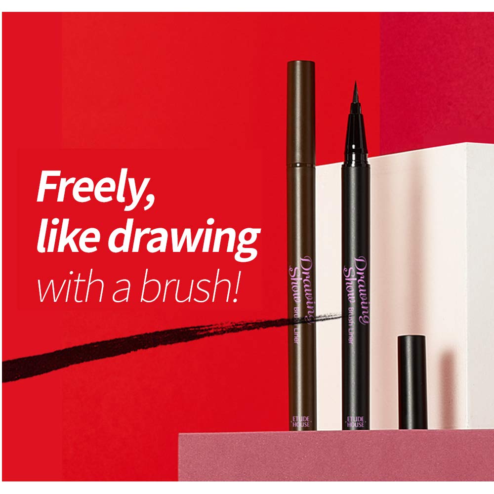 Foto 6 | Delineador De Ojos Etude Drawing Show Brush, Marrón, Duradero - Venta Internacional.