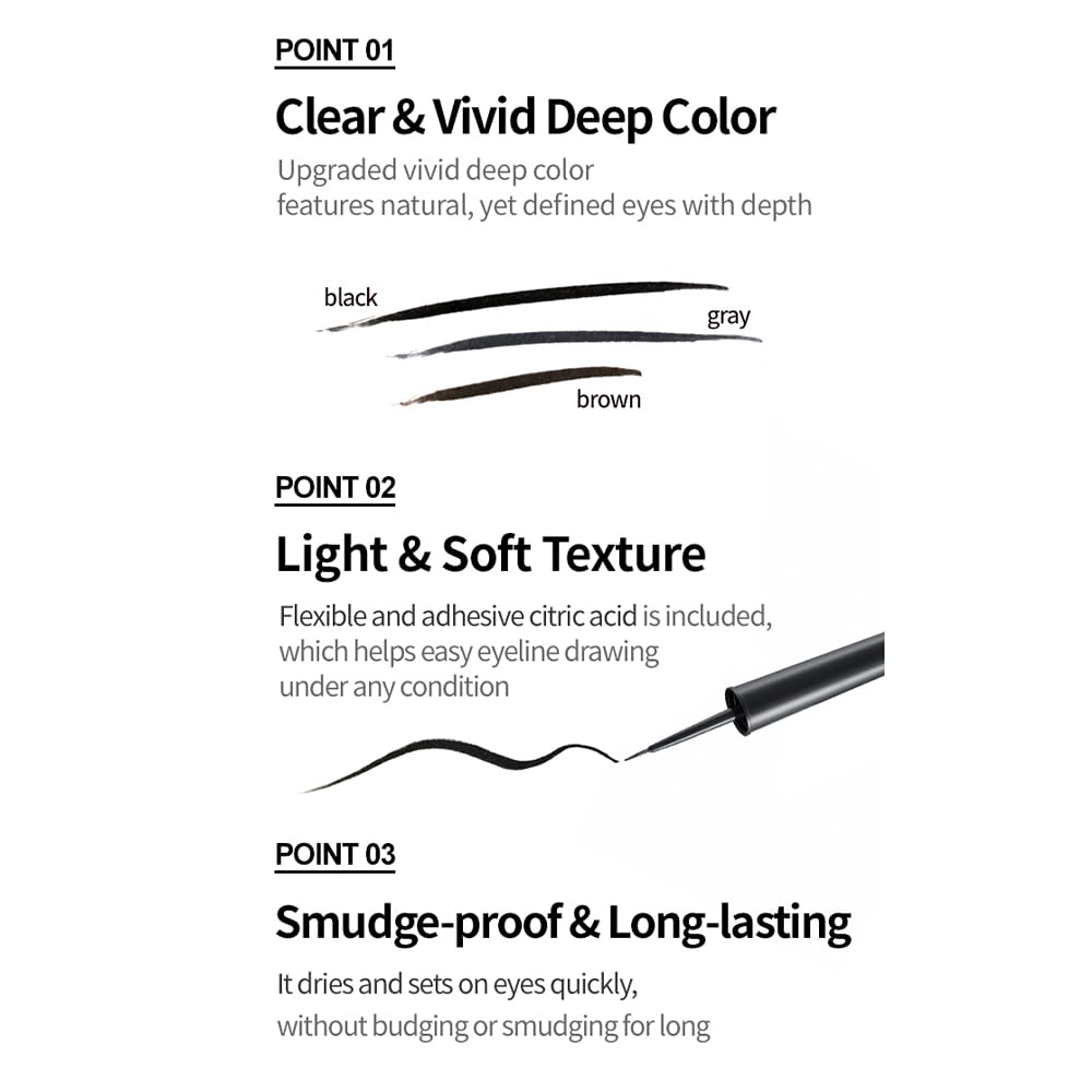 Foto 4 pulgar | Delineador De Ojos Etude House Waterproof No. 1 Negro 30 Ml - Venta Internacional.