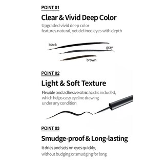 Foto 3 | Delineador De Ojos Etude House Waterproof No. 1 Negro 30 Ml - Venta Internacional.