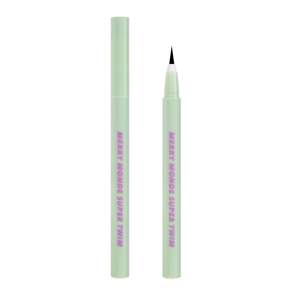 Foto 2 pulgar | Delineador De Ojos Merrymonde Super Twim Long Lasting Vegan 01 Vivid Black - Venta Internacional.
