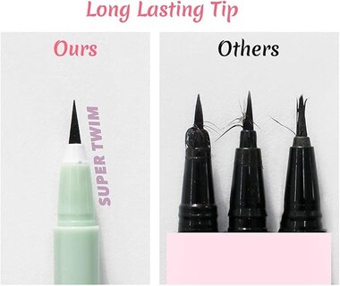 Foto 3 | Delineador De Ojos Merrymonde Super Twim Long Lasting Vegan 01 Vivid Black - Venta Internacional.